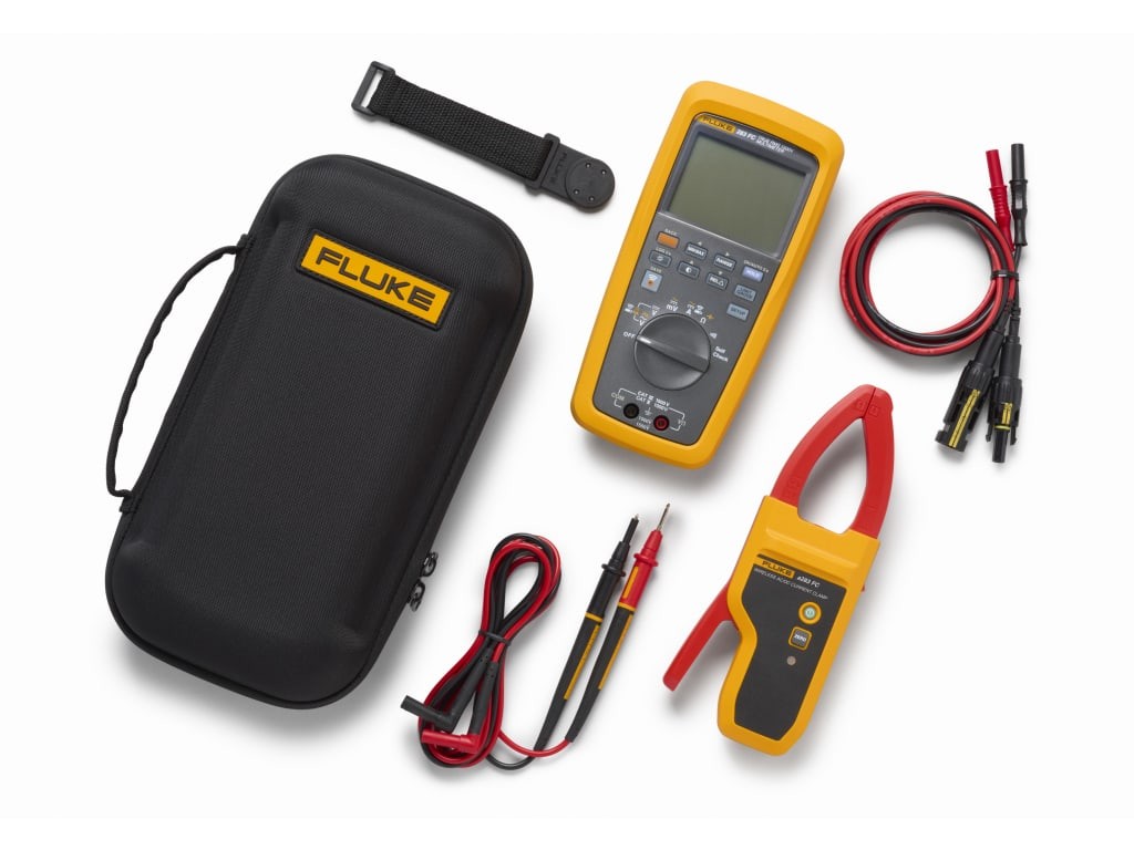 Fluke 283FC/PV – Solar Kit with CAT III 1500V TRMS Wireless Multimeter and