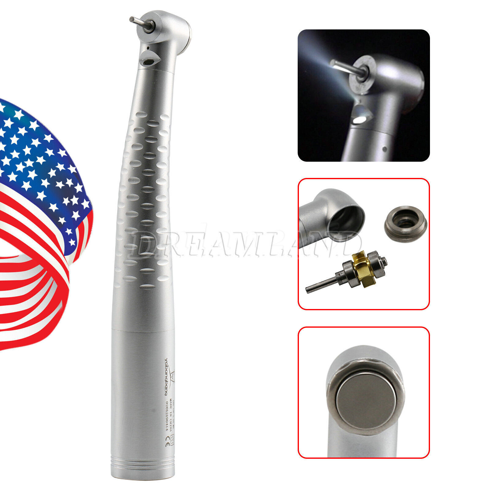 KAVO Style Dental Fiber Optic LED High Speed Handpiece /Quick Coupler 4/6 Holes