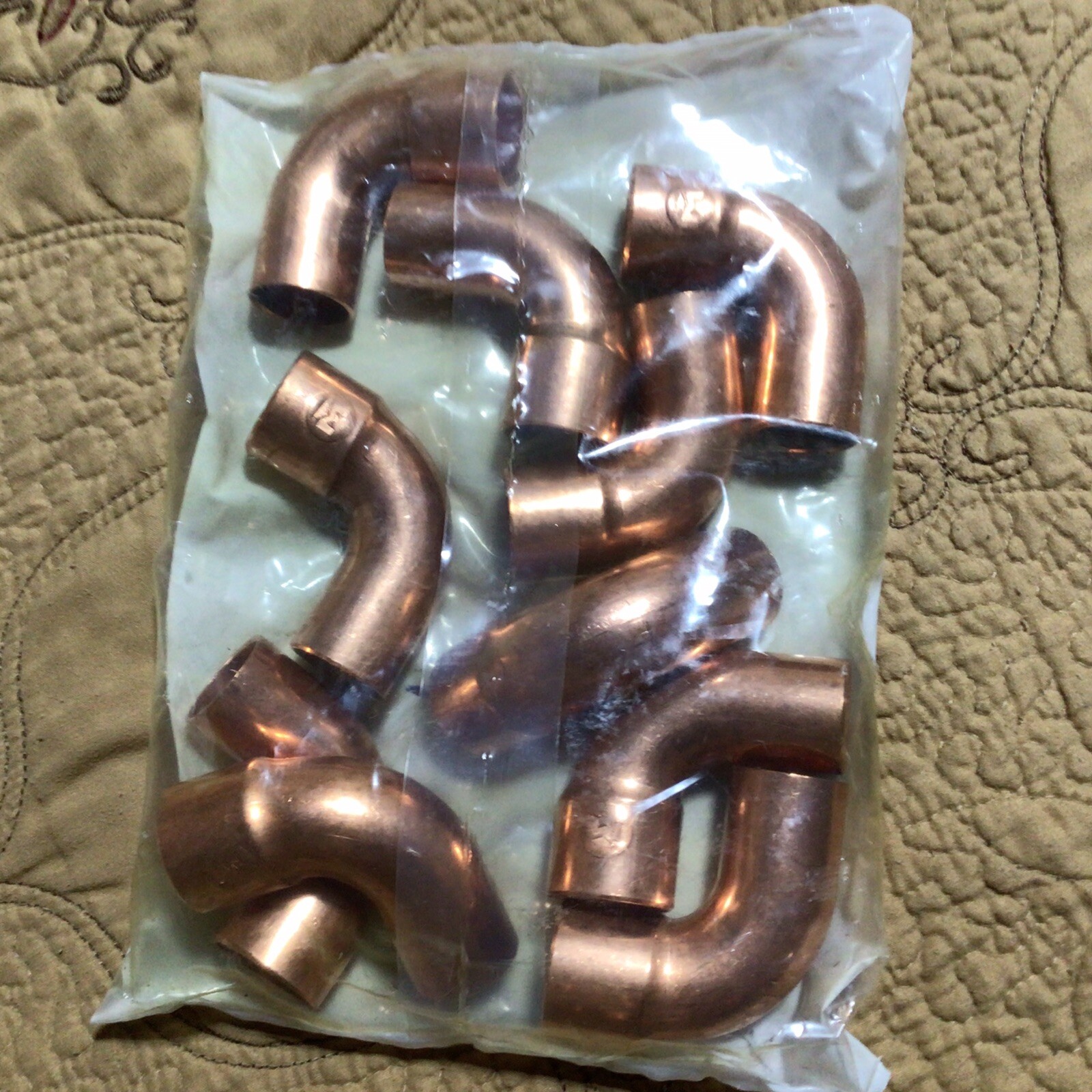 Mueller Pk. of 10 Elbow Copper 1 FTG x C SR 90 ELL 1-1/8″ OD 700 psi b2344