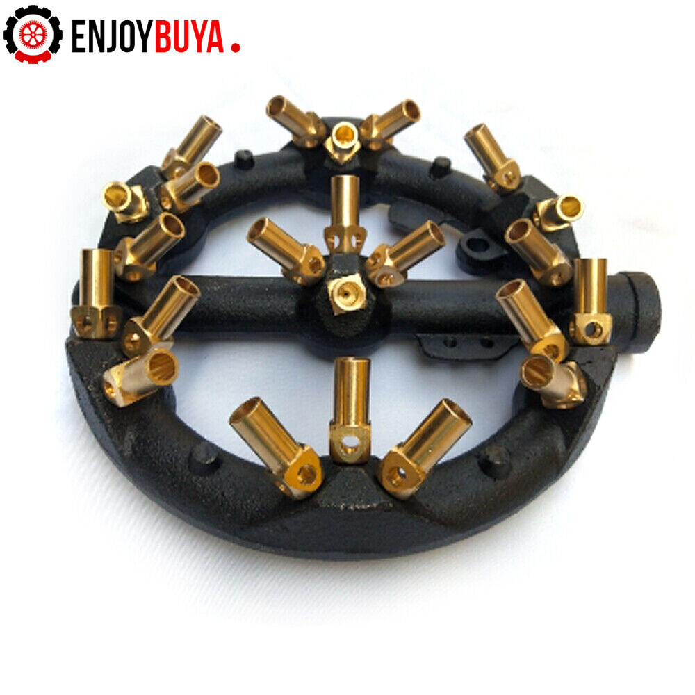 Jet Burner for Natural Gas | Commercial Cast Iron & Brass Wok Burner with 10/20