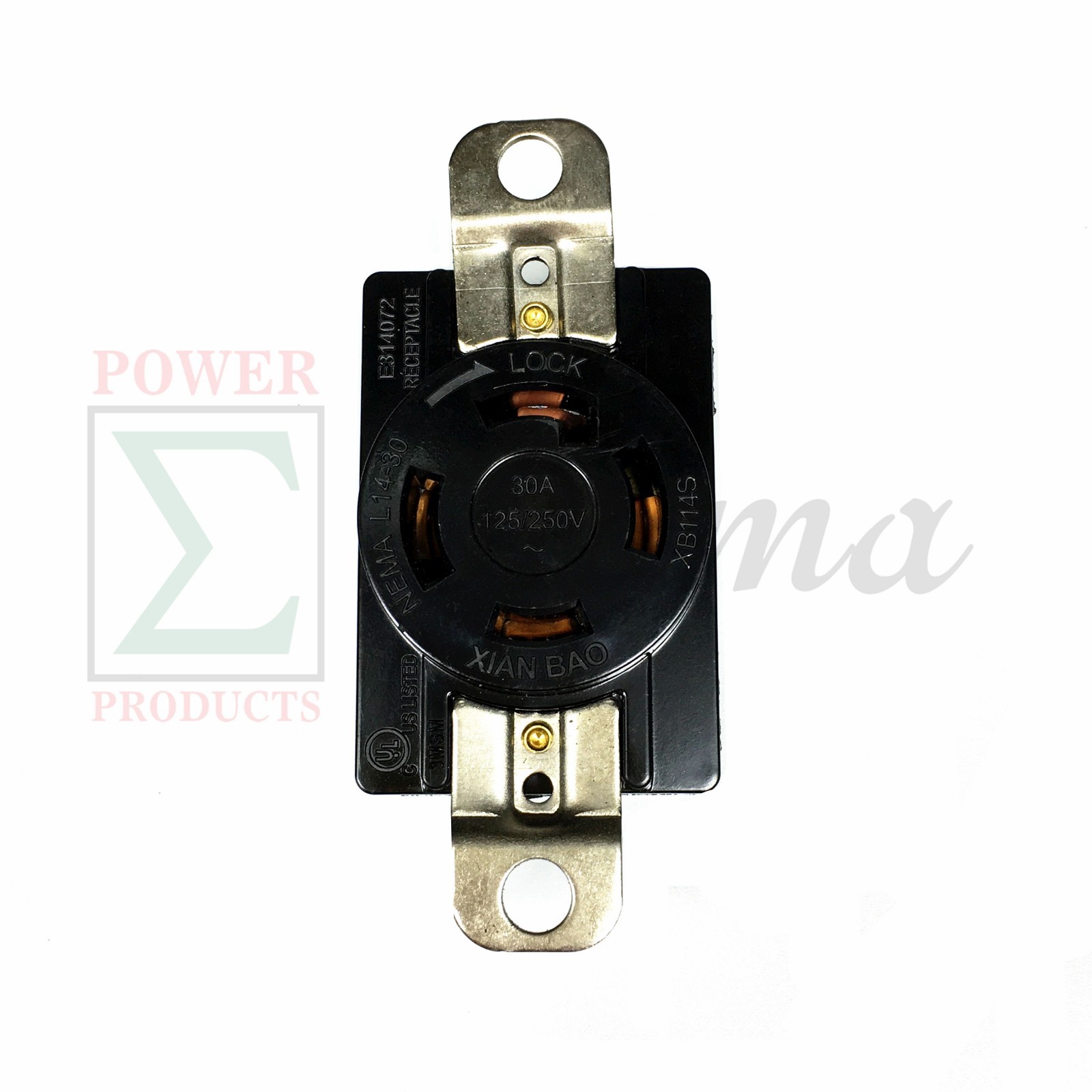 NEMA L14-30R 30A 125V/250V Twist Locking Electrical Plug Female Wall Receptacle