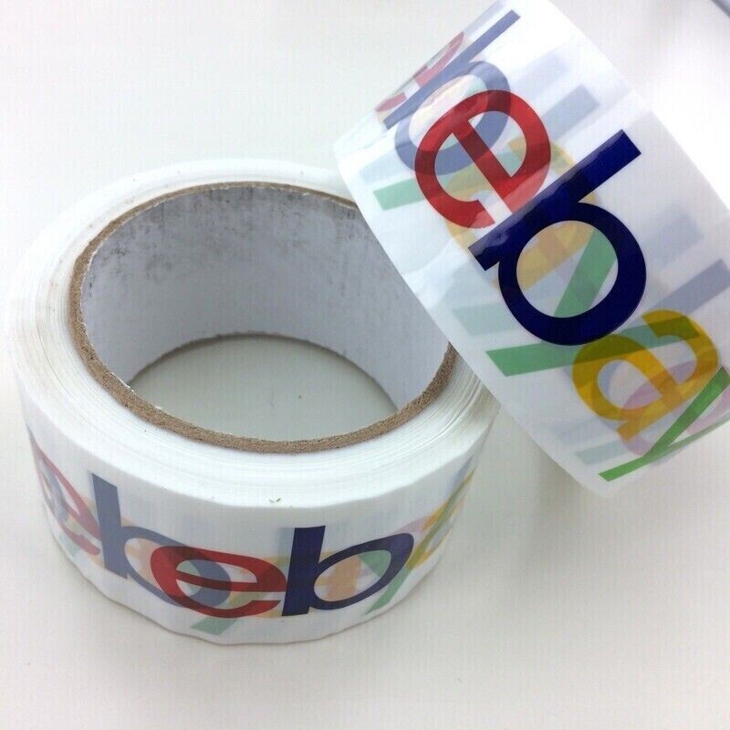 2- Rolls of 2″ x 75 yards Classic LOGO ✅ Official eBay Branded Packaging Tape