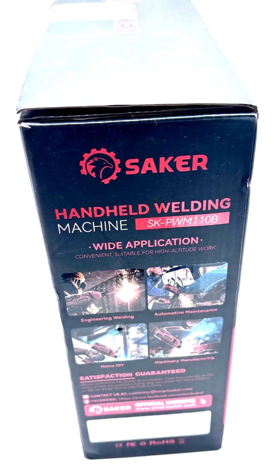 Saker SK-PWM110B Handheld Welding Machine 20-120A Orange