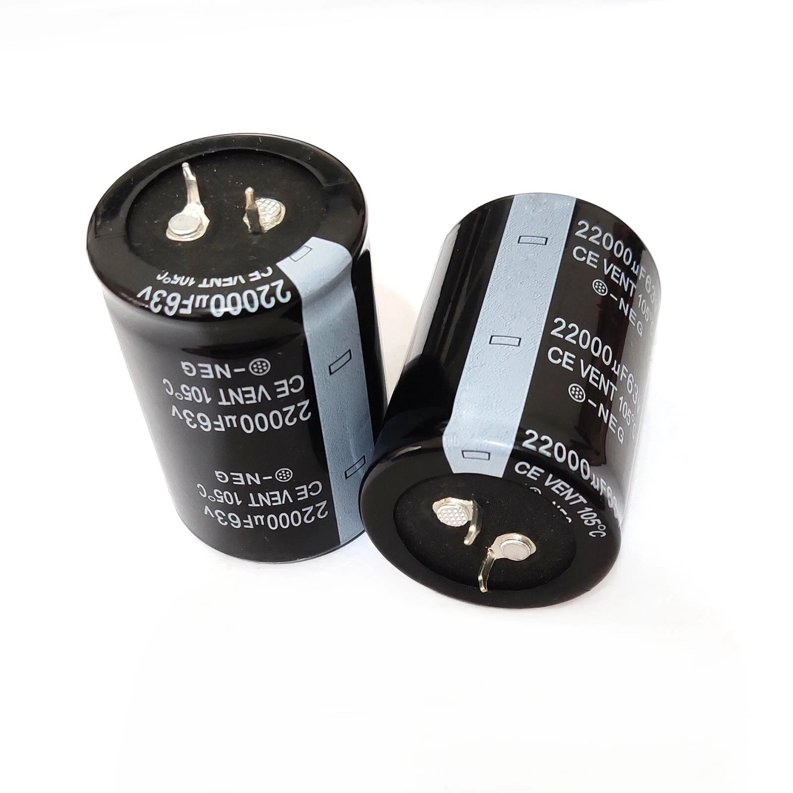 2pcs 63V22000UF Aluminum Filters Electrolytic Capacitor 35x50mm