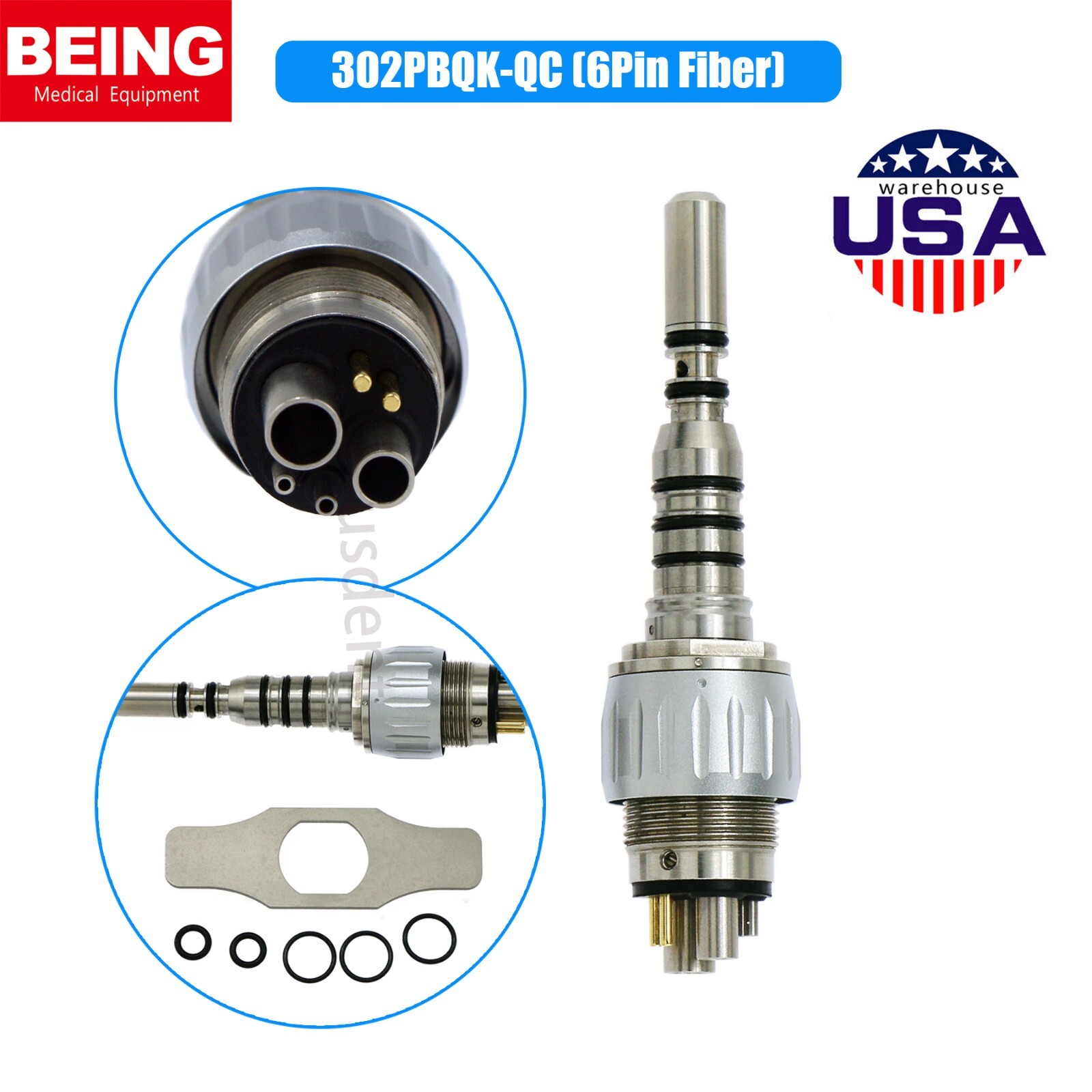BEING Dental 45 degree Surgical Handpiece Fiber Optic Turbine For KaVo MULTIflex
