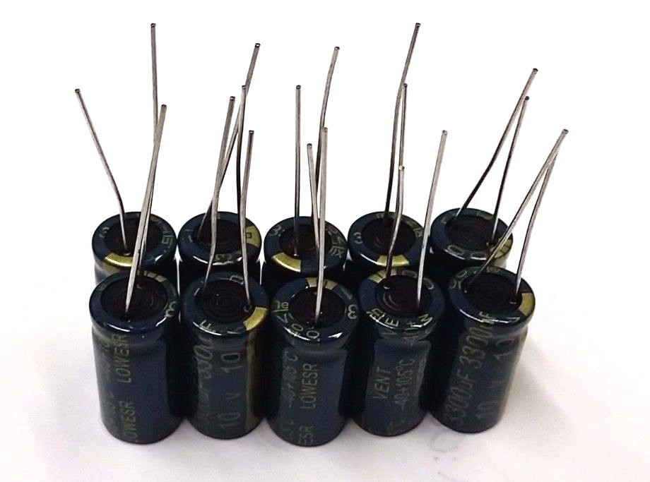 3300uF 10V (10x) Electrolytic Capacitors 10V 3300uF Volume 10x20mm
