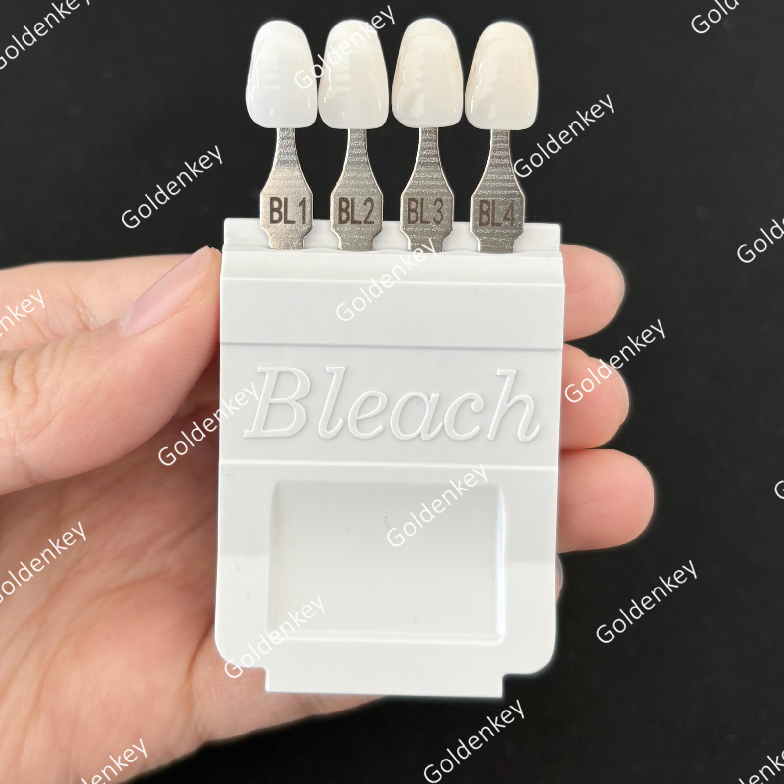 Dental A-D Shade Guide Bleach Teeth Natural Die Porcelain Custom Ivoclar Type US