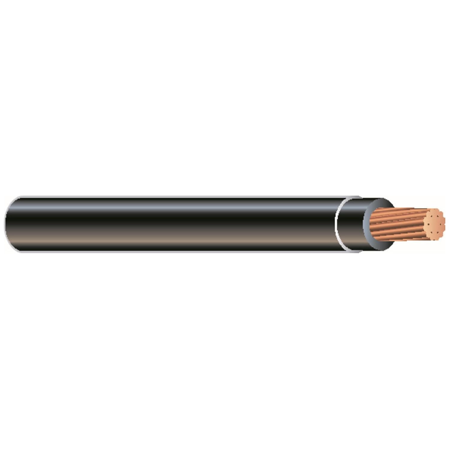 22964152 Simpull™ THHN or THWN2, 12 Gauge THHN Stranded Wire, 100′ per Roll, Bla