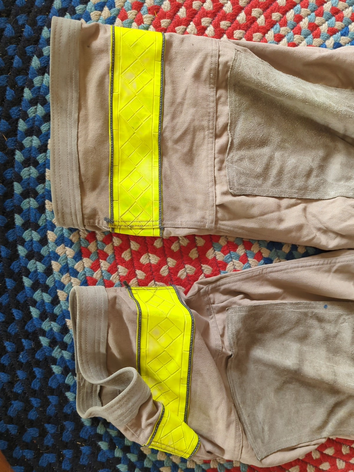Retired Firefighter Gear Turnout Pants FIRE USED Size 44 X 28 SHELL ONLY!!