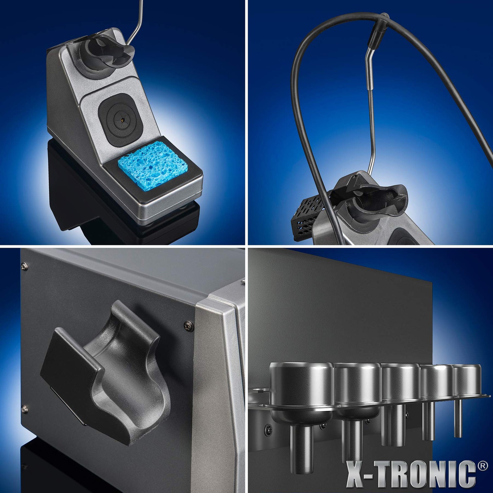 X-Tronic 700 Hot Air Rework Soldering Iron Temp Controls C/F Func 0-30 Min