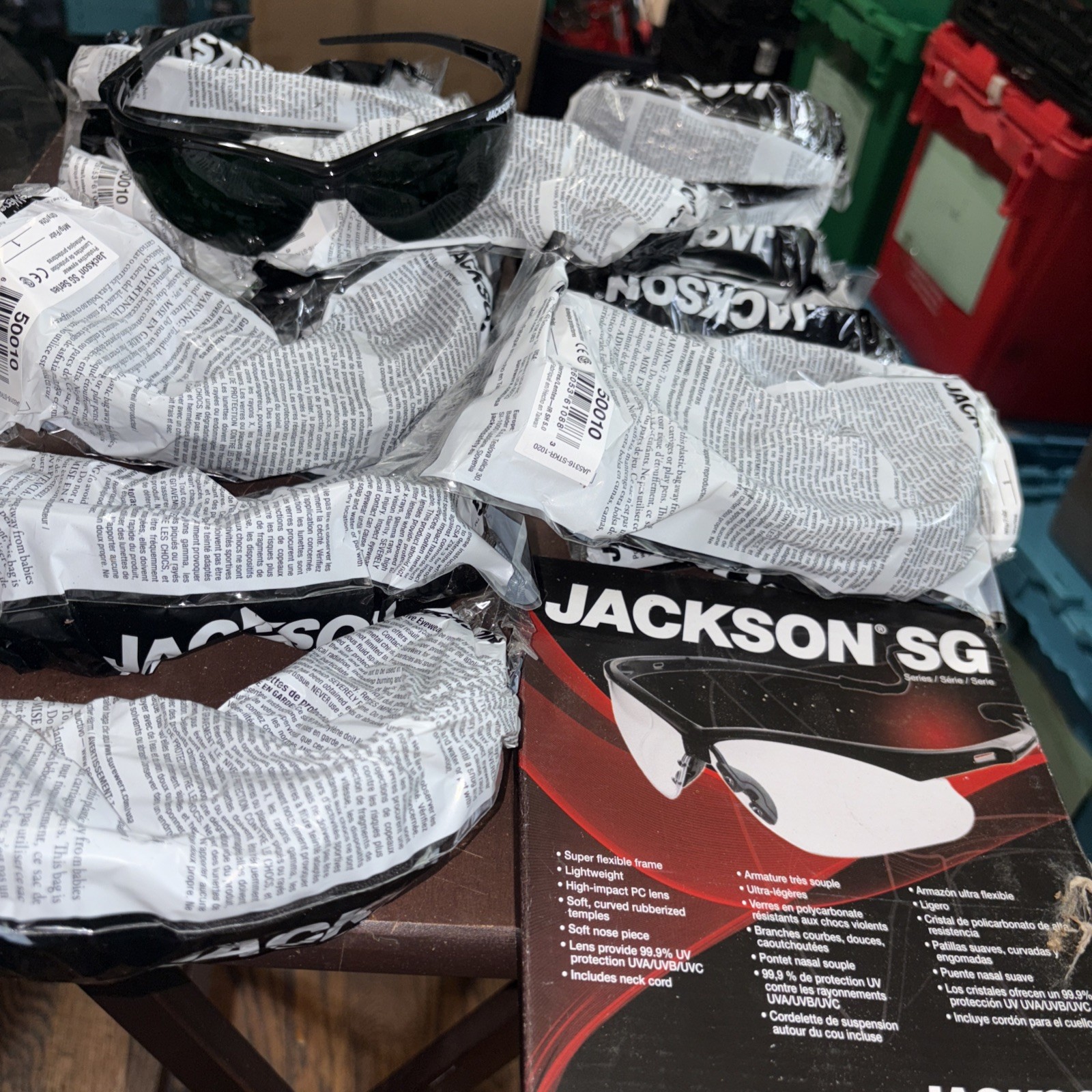 Lot Of (15) Jackson Safety Brand SG Series 50010 Lens IR SH 5.0 Lightweight NEW