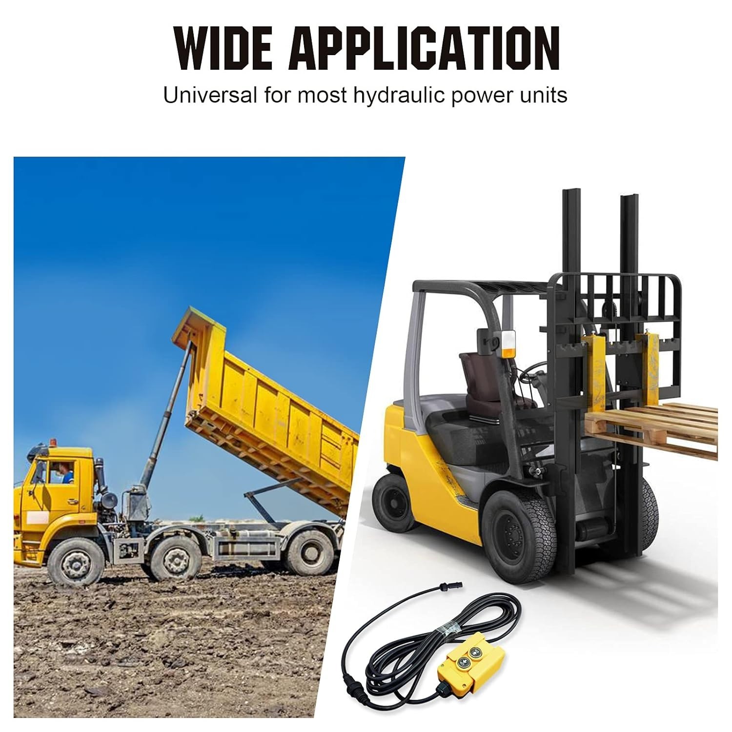 3 Wire Dump Trailer Remote Control Switch for 12V DC Single Acting Hydraulic …