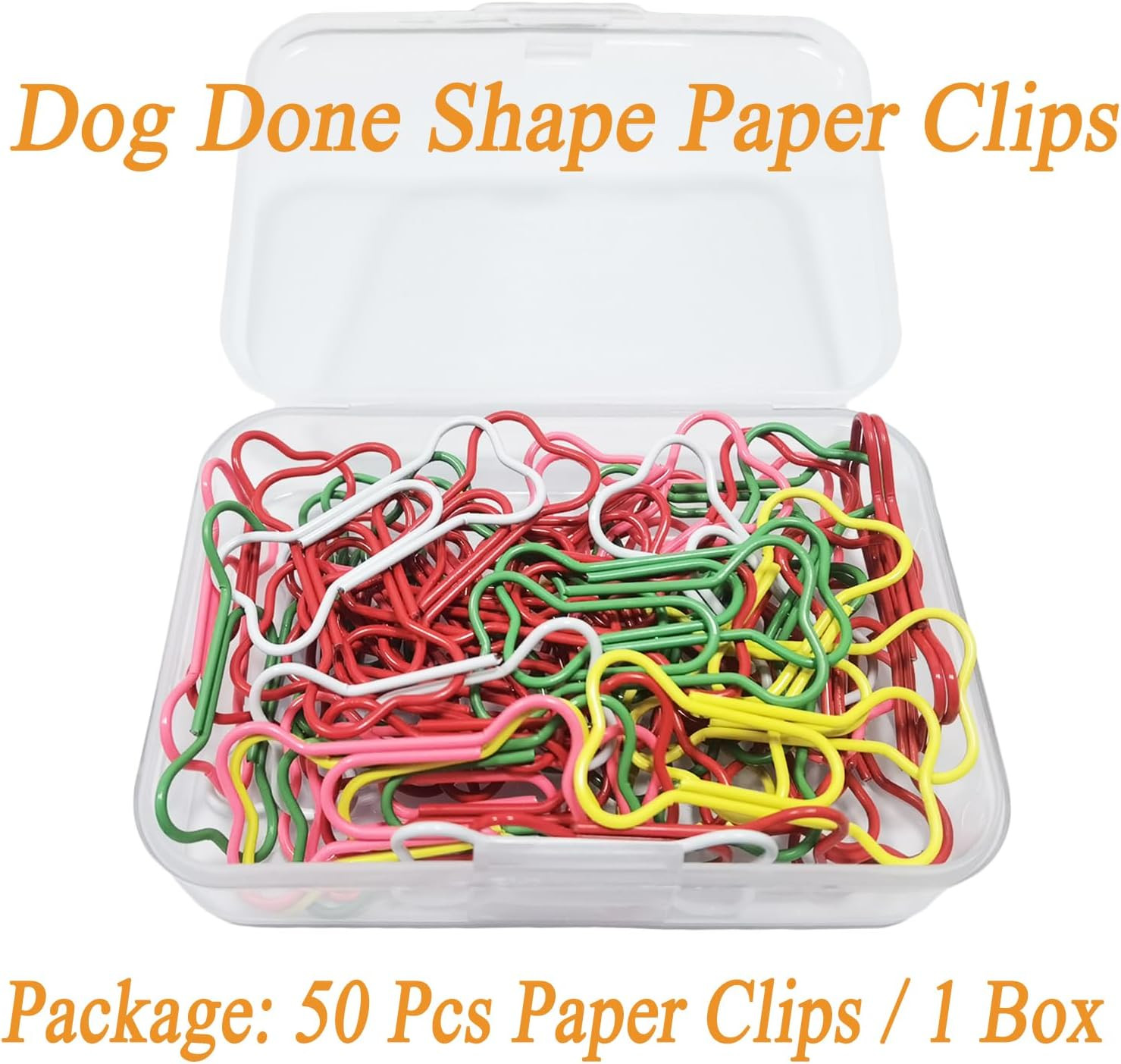 Paper Clips Colorful Cute Dog Bone Shape Paper Clip for Notebook Files Office…