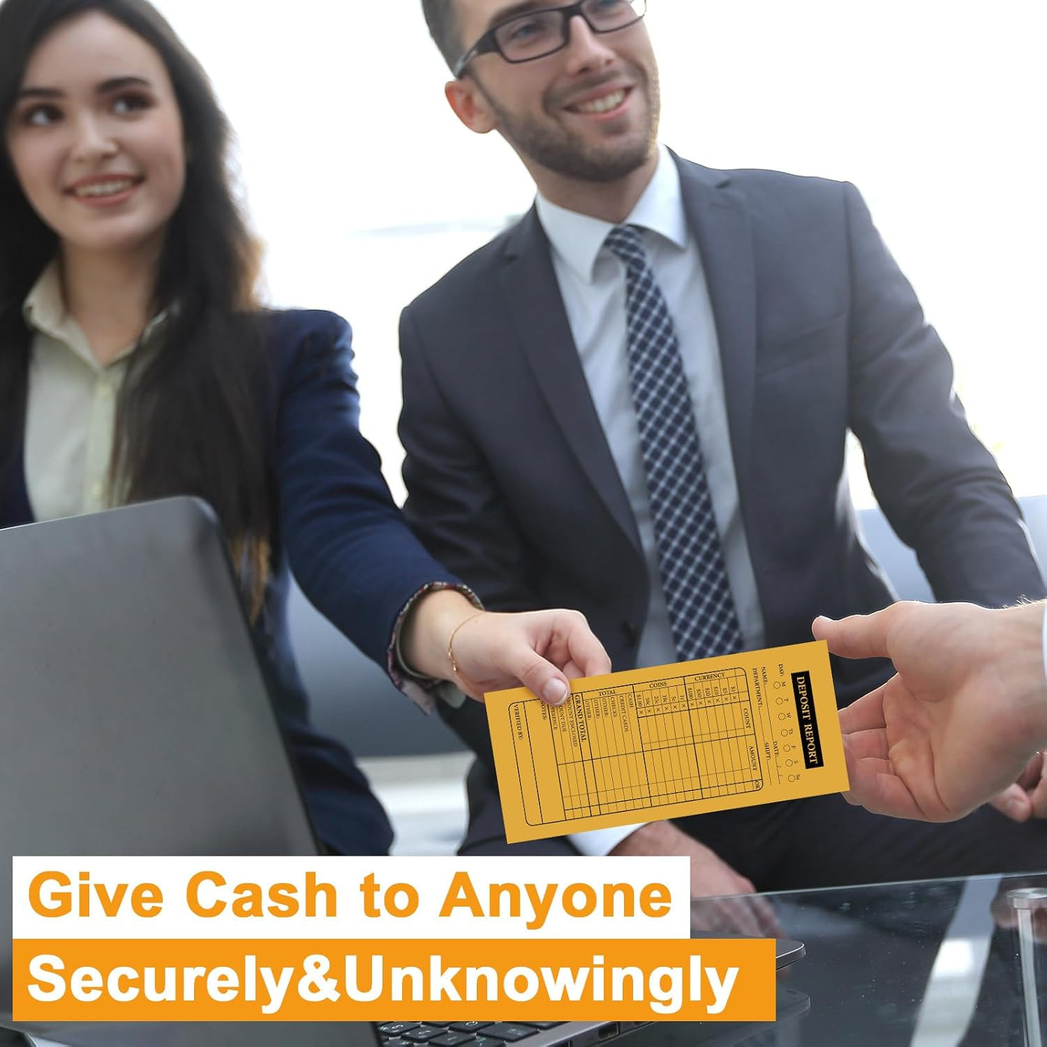 Bulk 1000 Cash Drop Envelopes for Budgeting & Small Business – Yellow Kraft