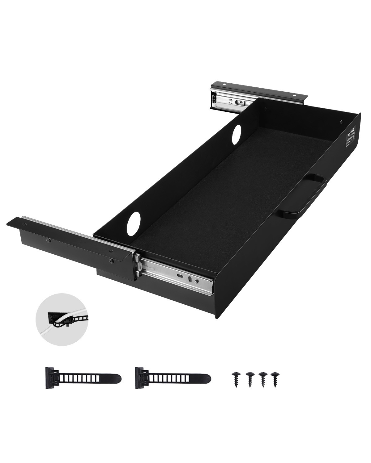 VEVOR 22 in Under Desk Drawer Organizer Slide-out Drawer Space Saver