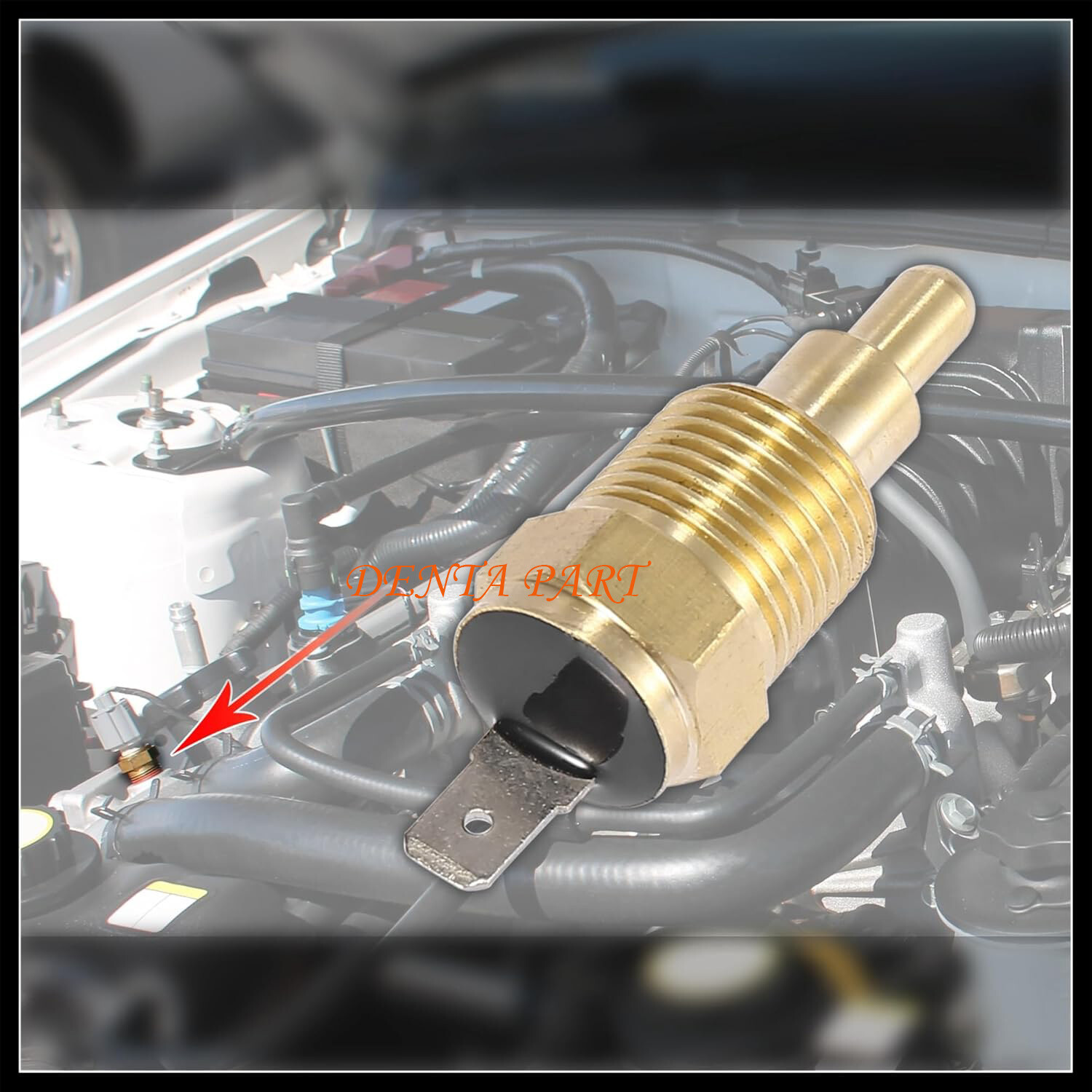 ELECTRIC COOLING FAN GROUND-ING THERMO-STAT SWITCH RADIATOR TEMP-ERATURE SENSOR