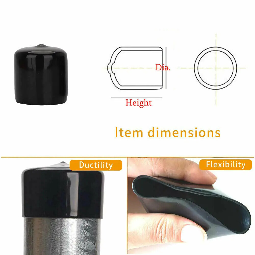 Rubber End Cap Protective Sleeve Cable Gland Plastic Plugs Holes Screw Caps ﻿