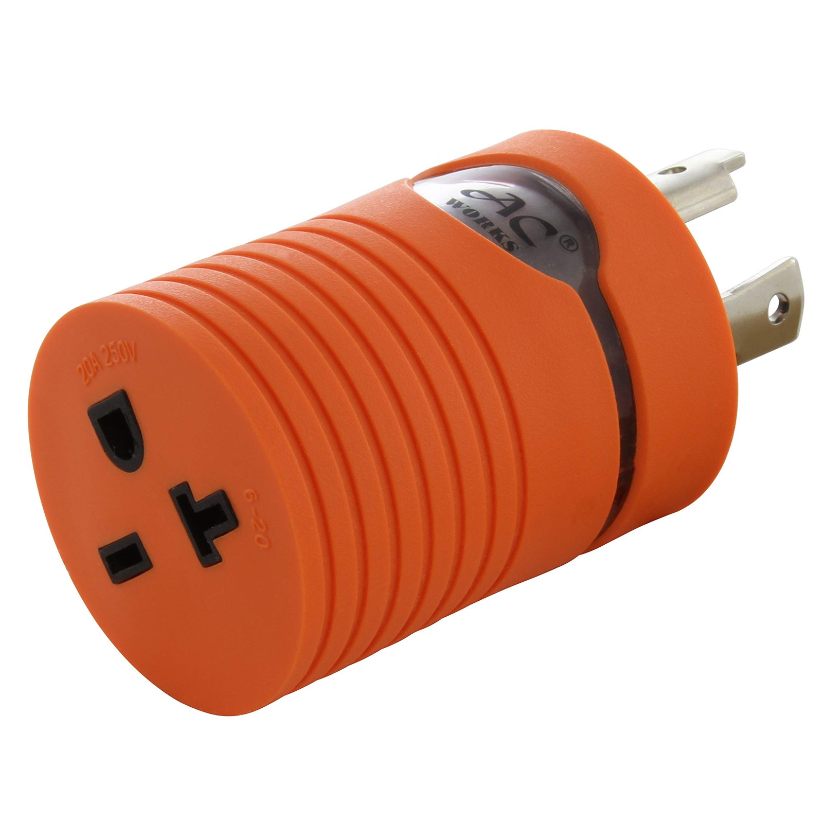 L6-30P 30-Amp 250-Volt Locking Plug to NEMA 6-20R 15/20-Amp 250-Volt Female C…