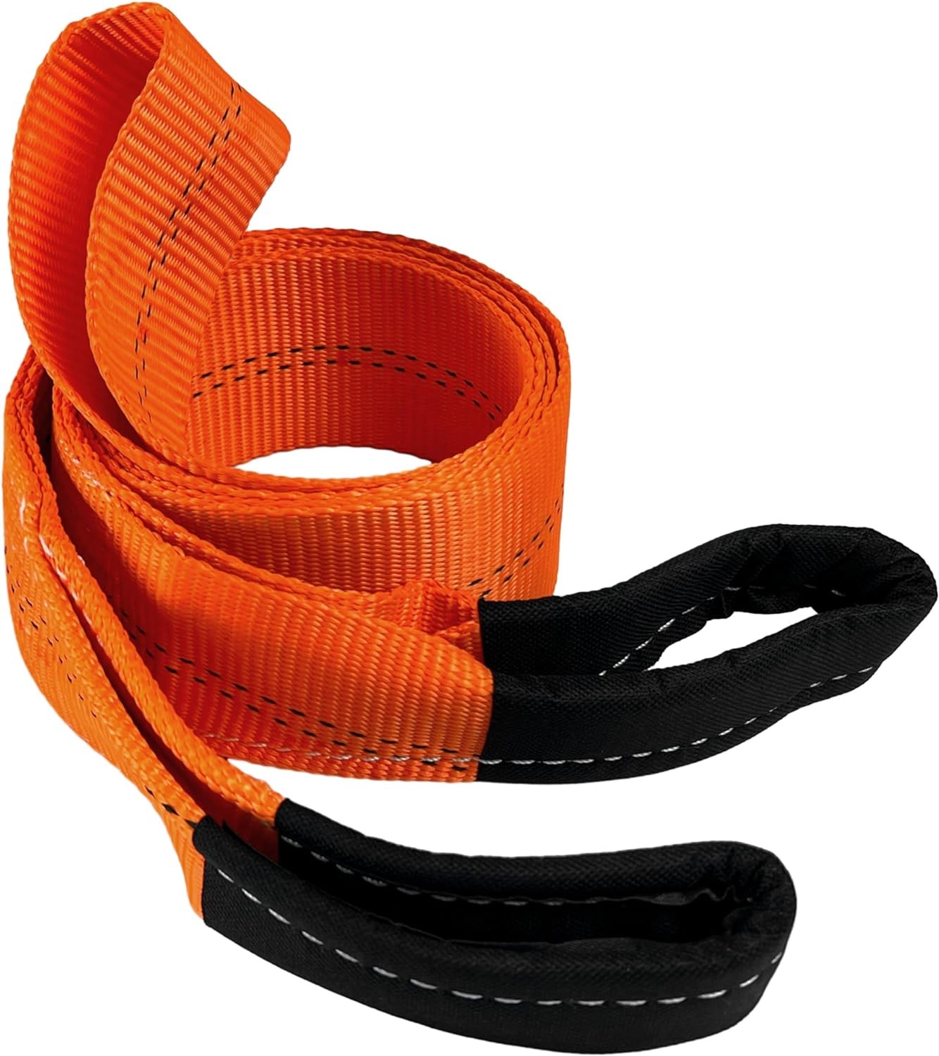 HFS (R) Tree Saver, Winch Strap, Tow Strap 30,000 Pound Capacity (3X8FT, Orange)