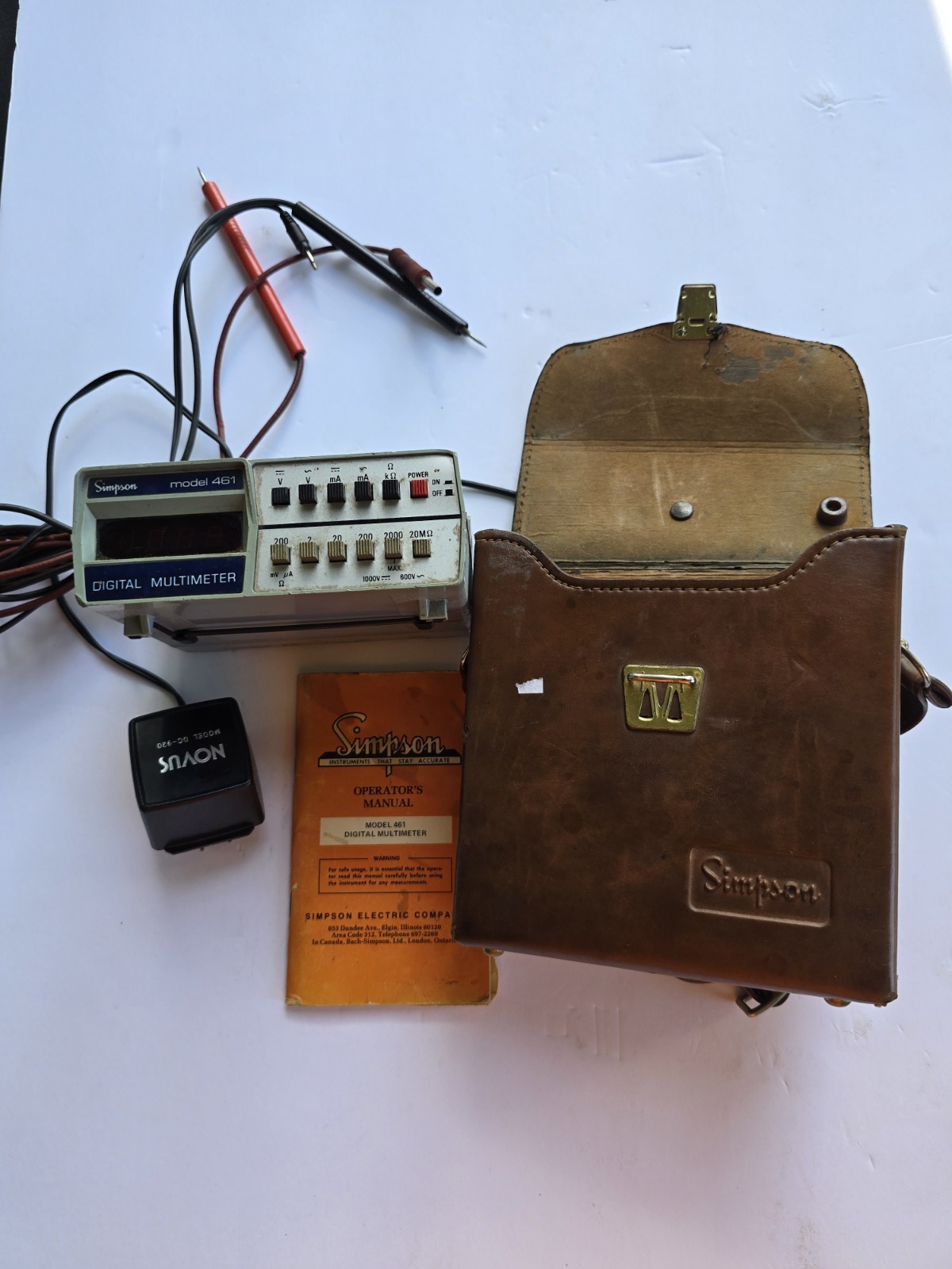 Vintage Simpson Model 461 Digital Multimeter Set – FULLY WORKING / TESTED w/…