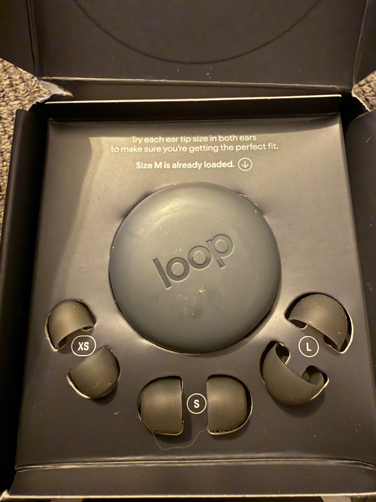 Loop Experience 2 Ear Plugs Black High-Fidelity Noise Reduction – Open Box-NEW