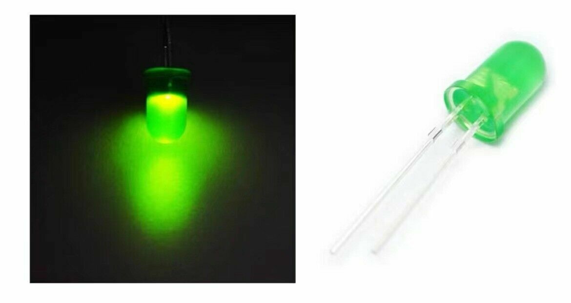 100pc 3mm 5mm LED Light Blue Red Green White Yellow Purple Orange Light DIY Kit