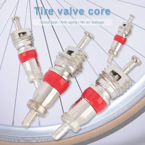 100Pcs Premium Tire Valve Cores, Universal Replacement for Most Cars, Trucks, Mo