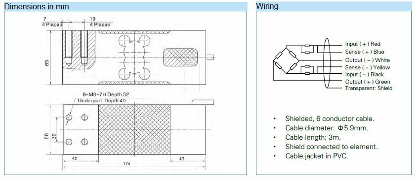 ZEMIC L6G 150 KG 300 KG 500 KG Load Cell compatible Tedea 1263