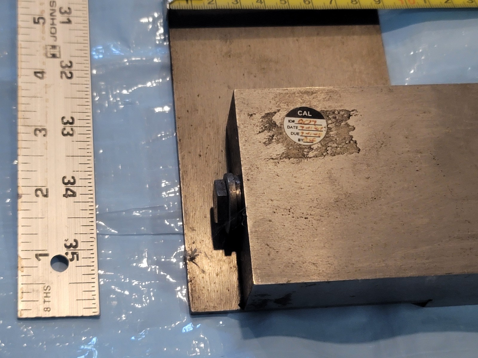 L.S. Starrett No. 20 Machinist Precision Square Blade 39″ 20-1/2″ Base