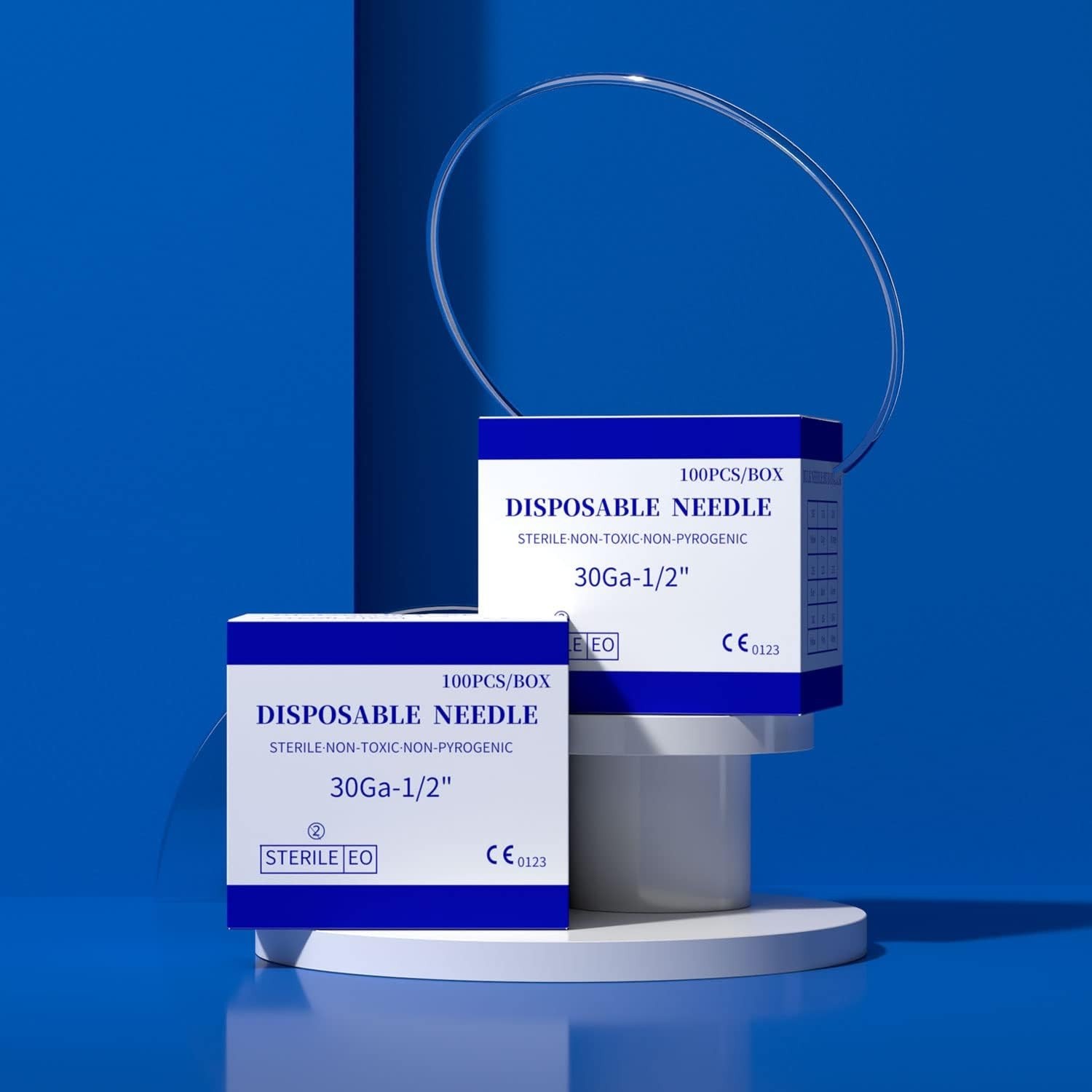 Disposable Luer Lock Needle 30Ga 5/16 Inch 8mm 100Pack(30Ga-5/16IN)