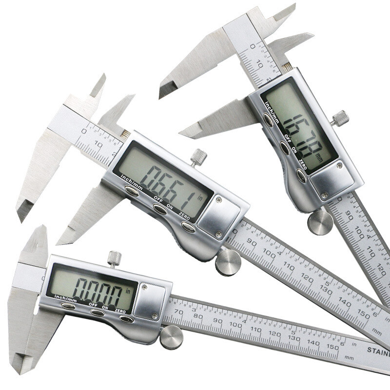 Digital Caliper Micrometer LCD Gauge Vernier Electronic Measuring Tool 6″ 150mm