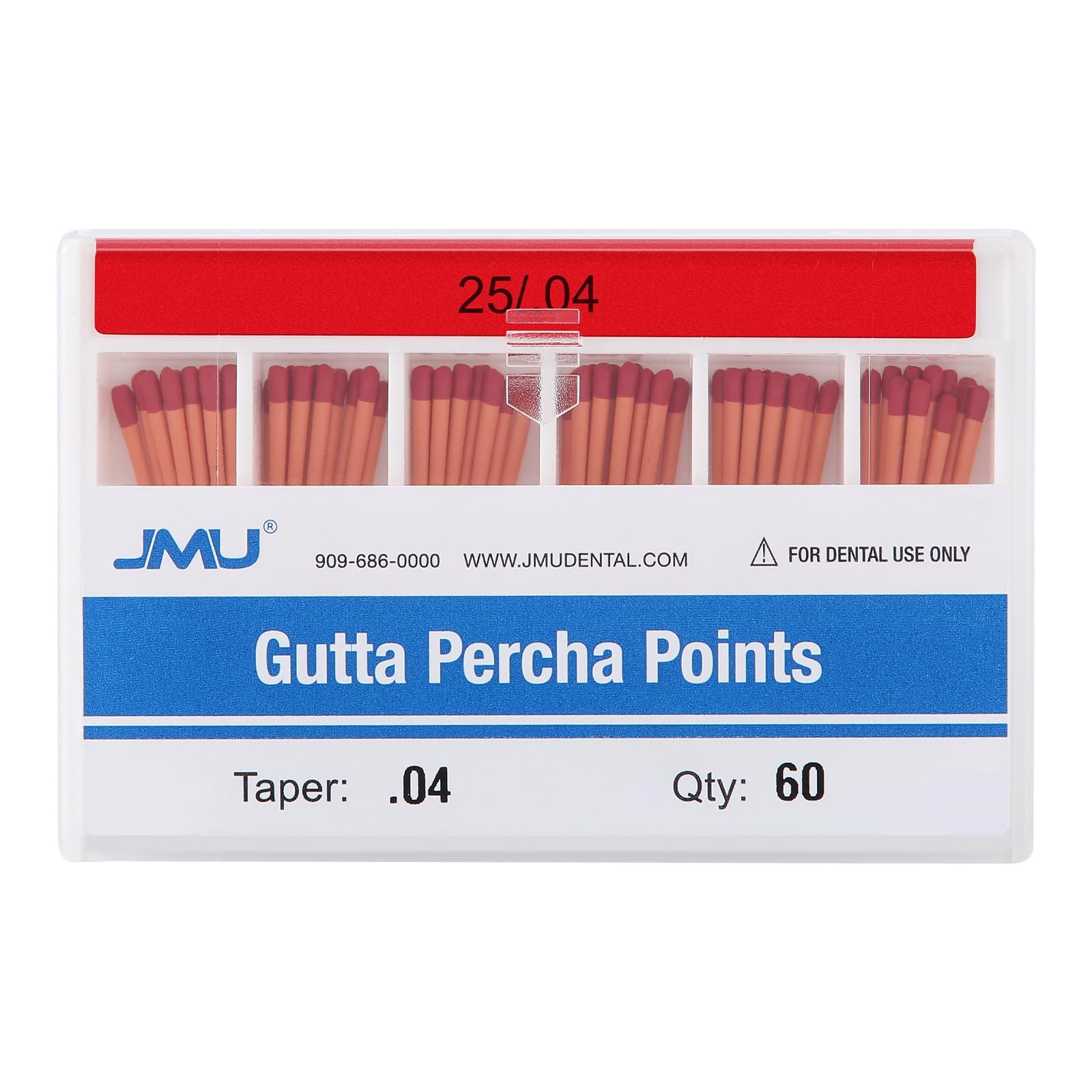 JMU Gutta Percha .04 Taper #25 60pc