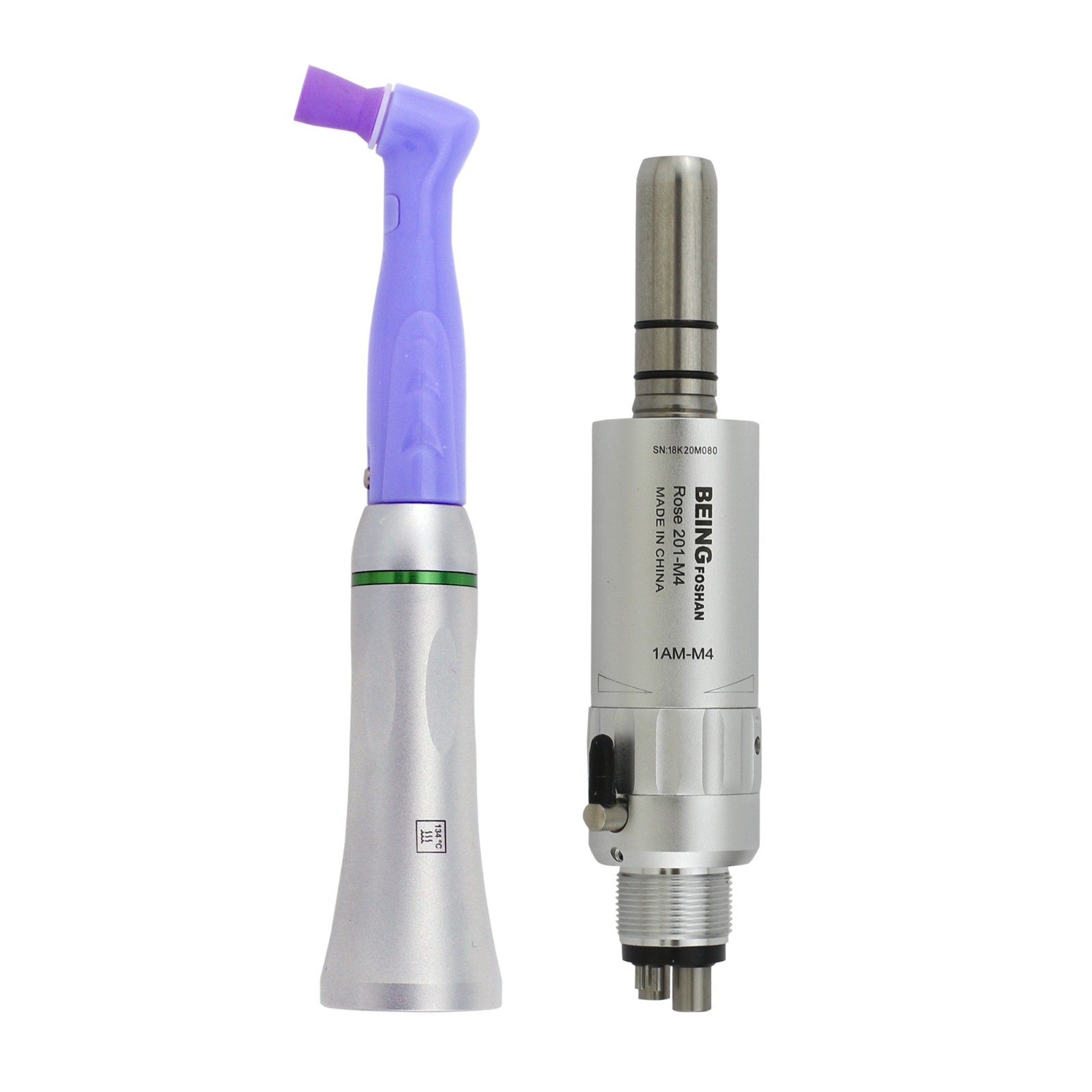 Dental Hygienist Prophy Handpiece Integrity Air Motor 4 Holes 3 Nose Cones Kit