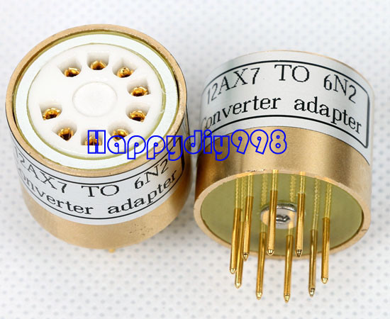 1x 12AX7 ECC83 TO 6N2 6H2N vacuum tube adapter socket converter