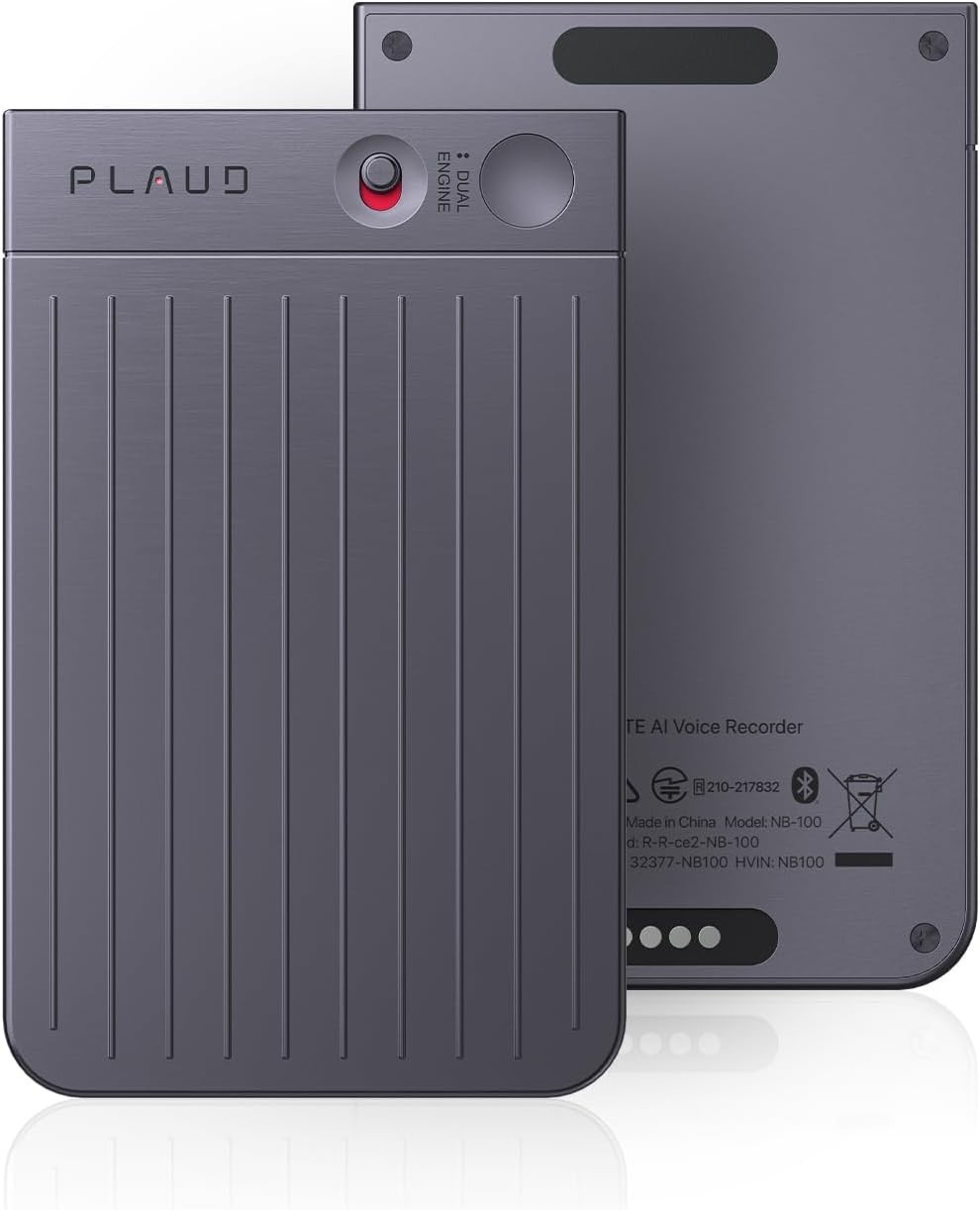 Plaud Note AI Voice Recorder ‎30 Hours Black New