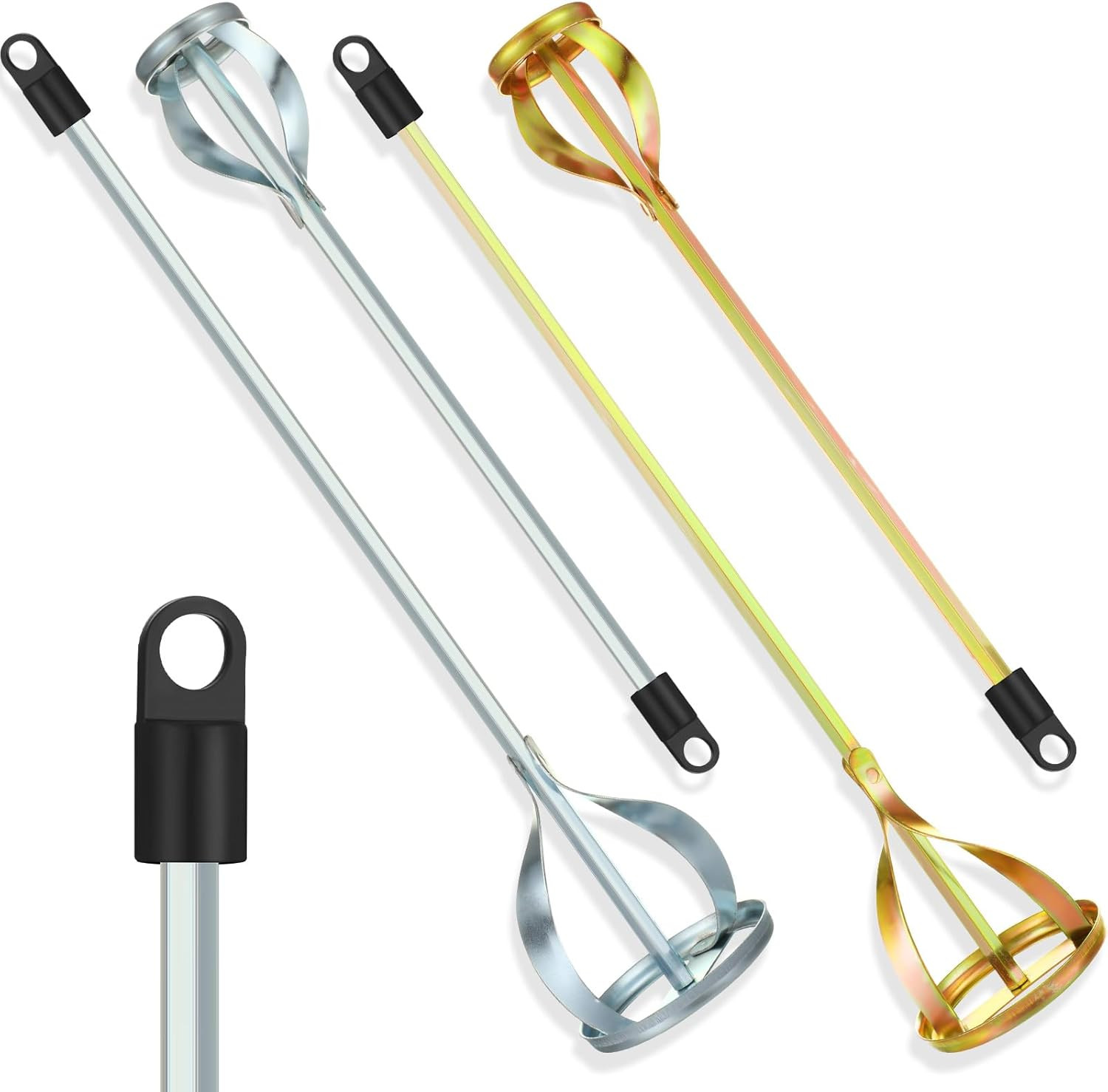 4 Pcs Paint Mixer for Drill Paint Stirrer Fits 1-5 Gallon Buckets for All Standa
