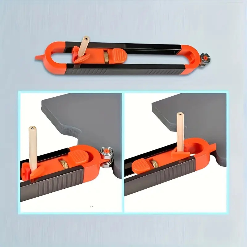 Precision Lockable Contour Gauge, Woodworking, Irregular Shape Measuring Tool