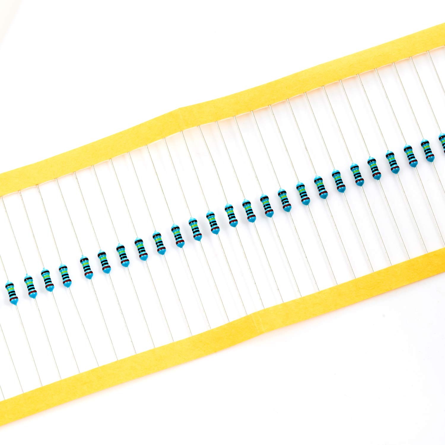 100pcs 1/4W 0.25W 2M Ohm Metal Film Fixed Resistor 0.01 1 Tolerance MF Through