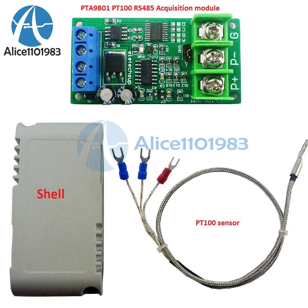 DC 8-25V PT100 RTD Converter RS485 Modbus Rtu Temperature Sensor Module