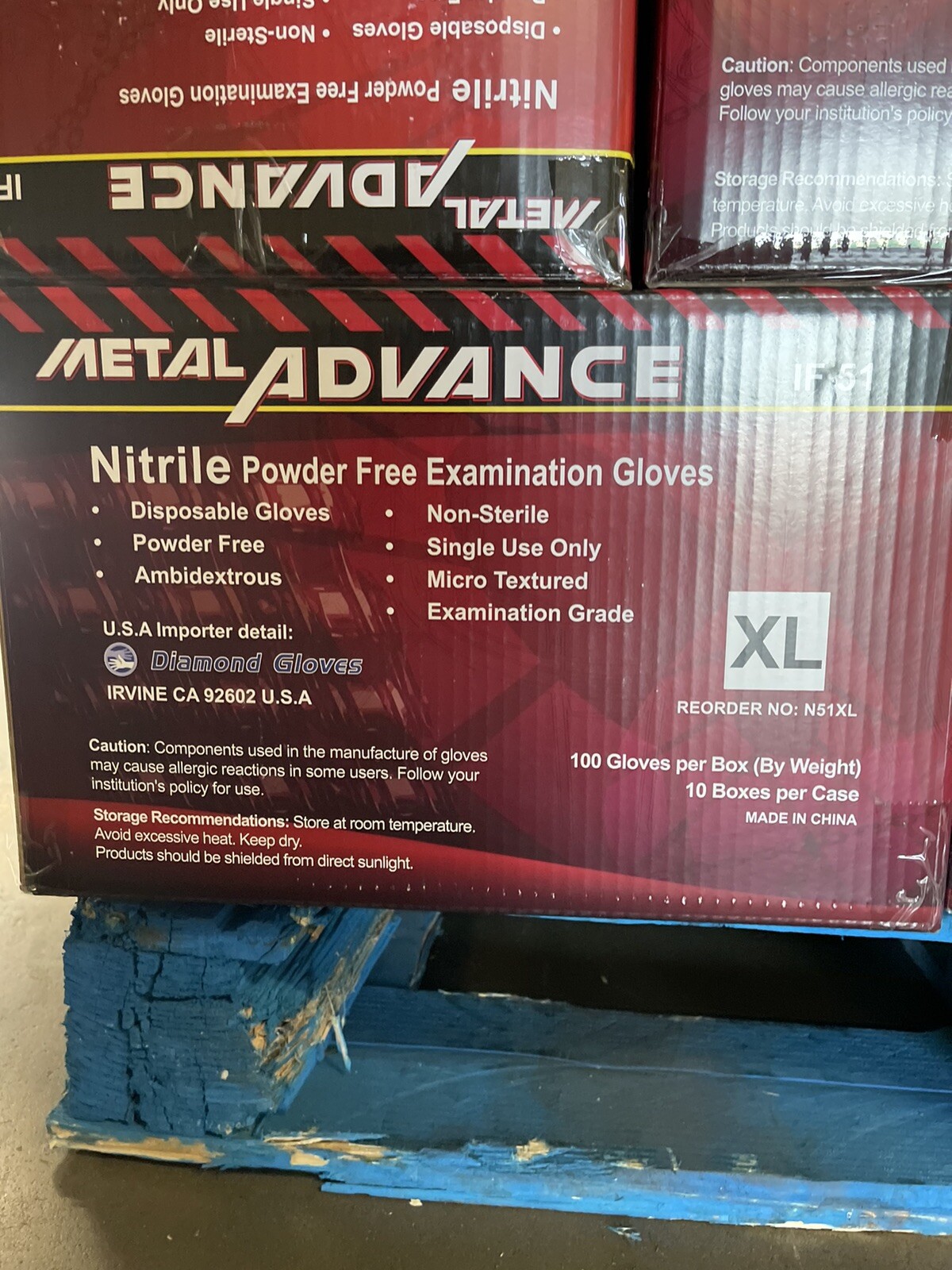Advance Exam Nitrile Gloves Powder Free Black,Case Of 1000 PCs Extra Large 5 Mil