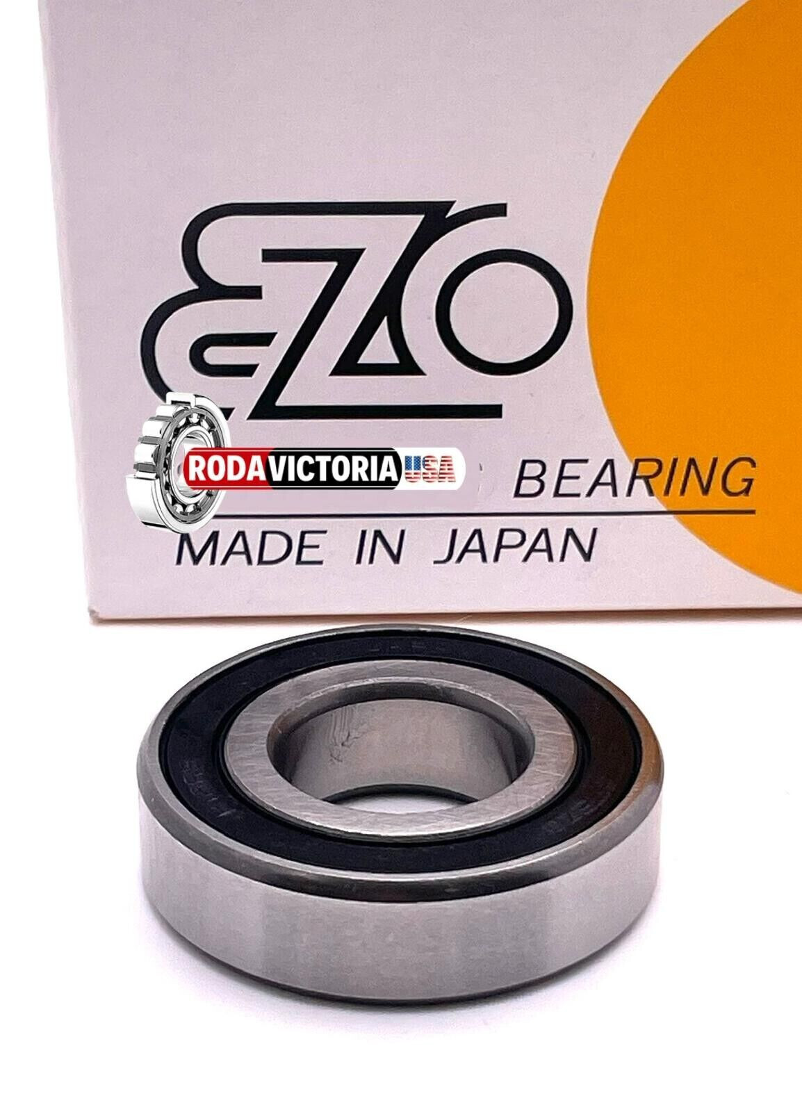 EZO MADE IN JAPAN R12 2RS C3 EMQ Premium Sealed Ball Bearing, 3/4″x1-5/8″x7/16″