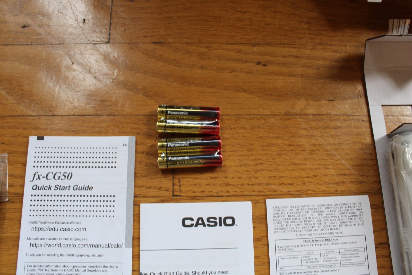 CASIO FX-CG50 Graphing Calculator New Open Box