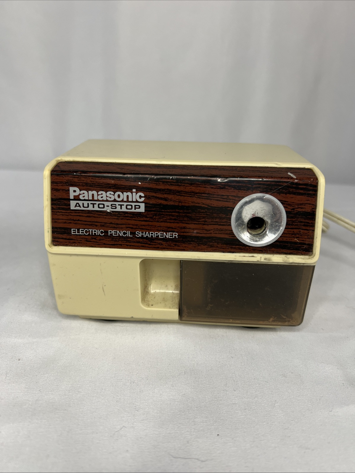 Panasonic KP 110 Electric Pencil Sharpener Auto Stop Made in Japan Vtg Tested
