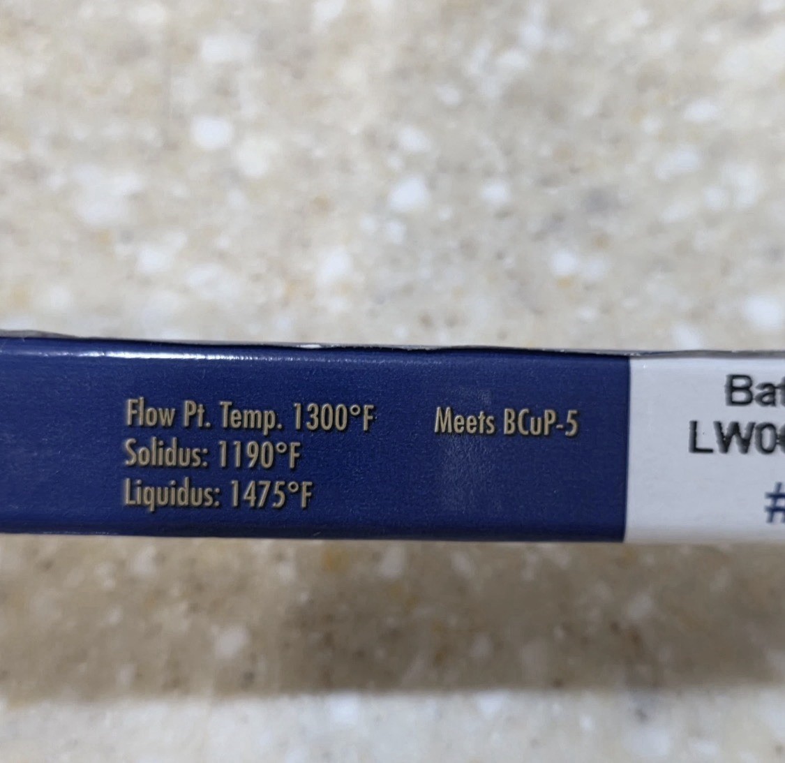 Lucas Milhaupt Sil Fos Silvaloy 15% Silver Solder 28 Rods 1 pound solder 95150