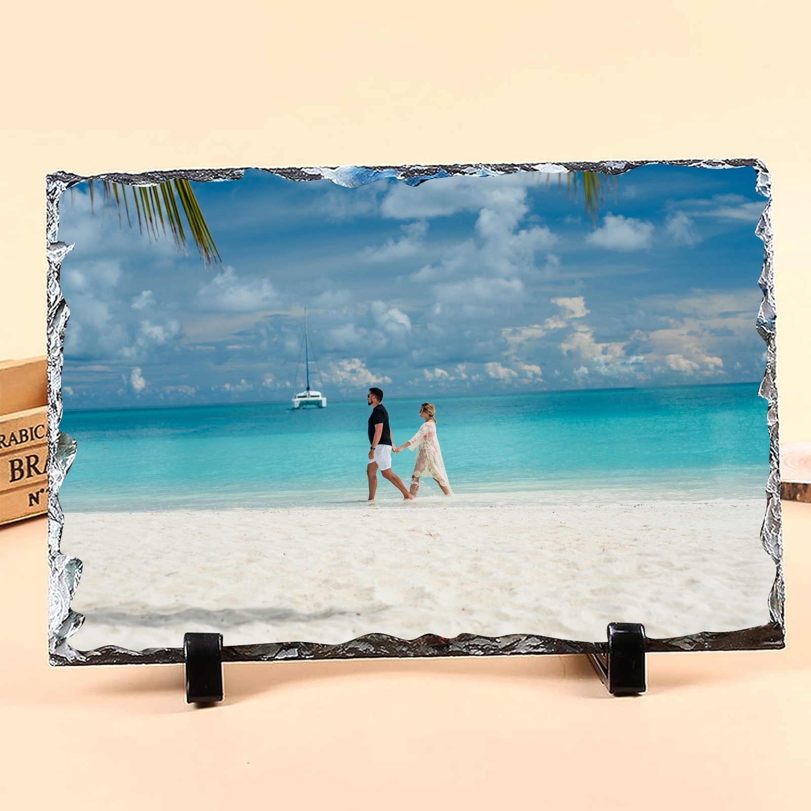 28pcs 5.9inx7.9in Sublimation Rectangle Photo Slate Rock Plaque Blanks DIY