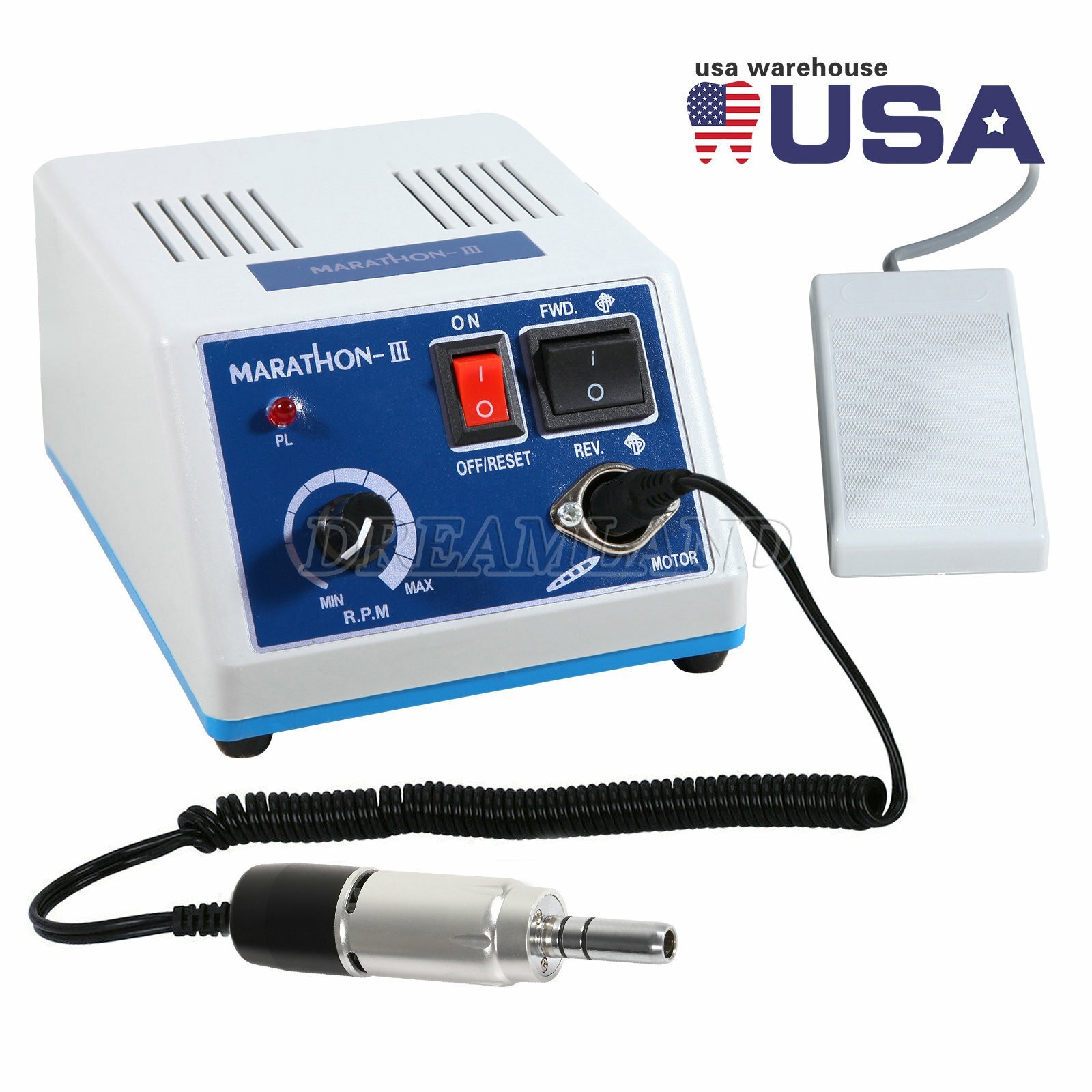 Dental Lab Marathon Electric Micromotor Polishing/ 35K rpm Motor Handpiece