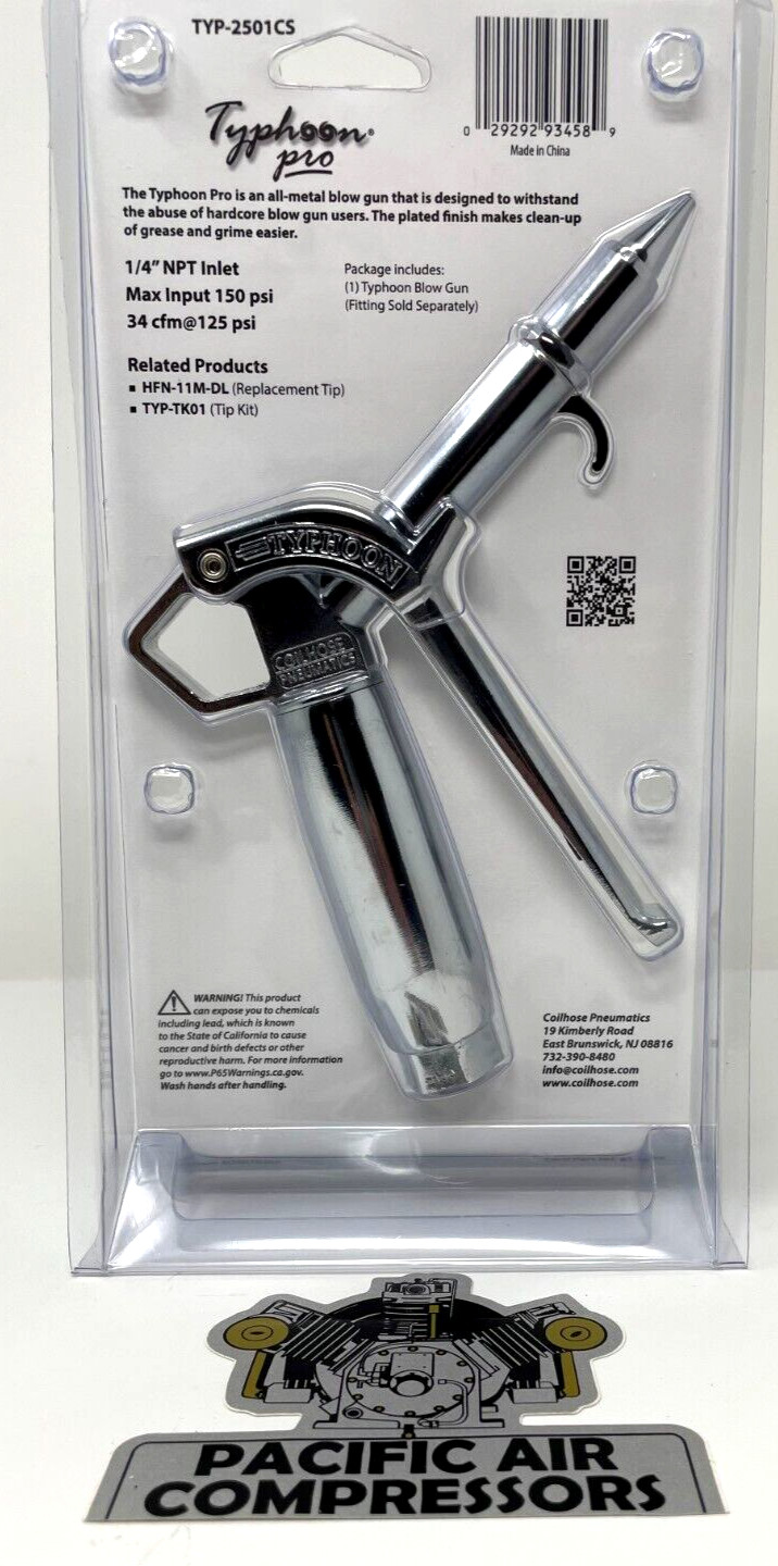 THE BEST HIGH VOLUME OSHA Approved Typhoon Pro Compressed Air Blow Gun