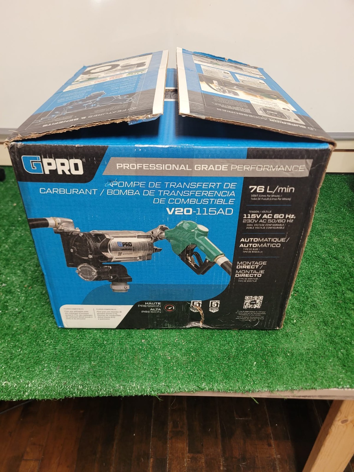 NEW GPI/GPRO 20 GPM 115V PROFESSIONAL Fuel Transfer Pump- BRAND NEW # V20-115AD