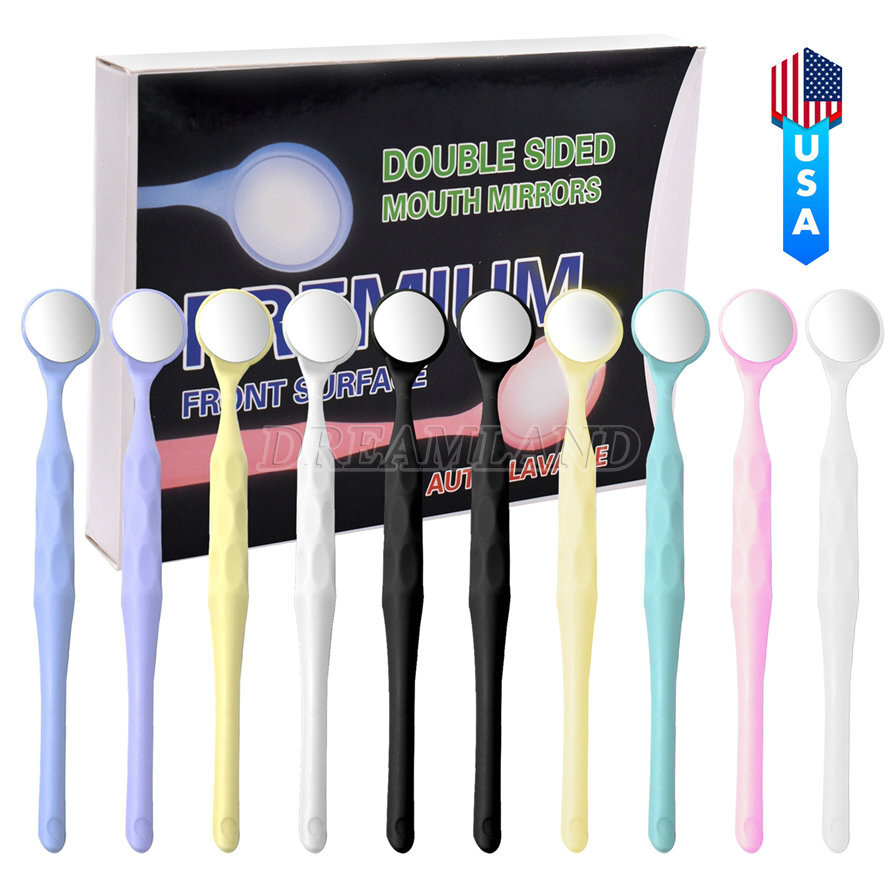 Anti-fog Oral Double Sides Oral Mirrors Dental Mouth Mirror Reflector w Handle