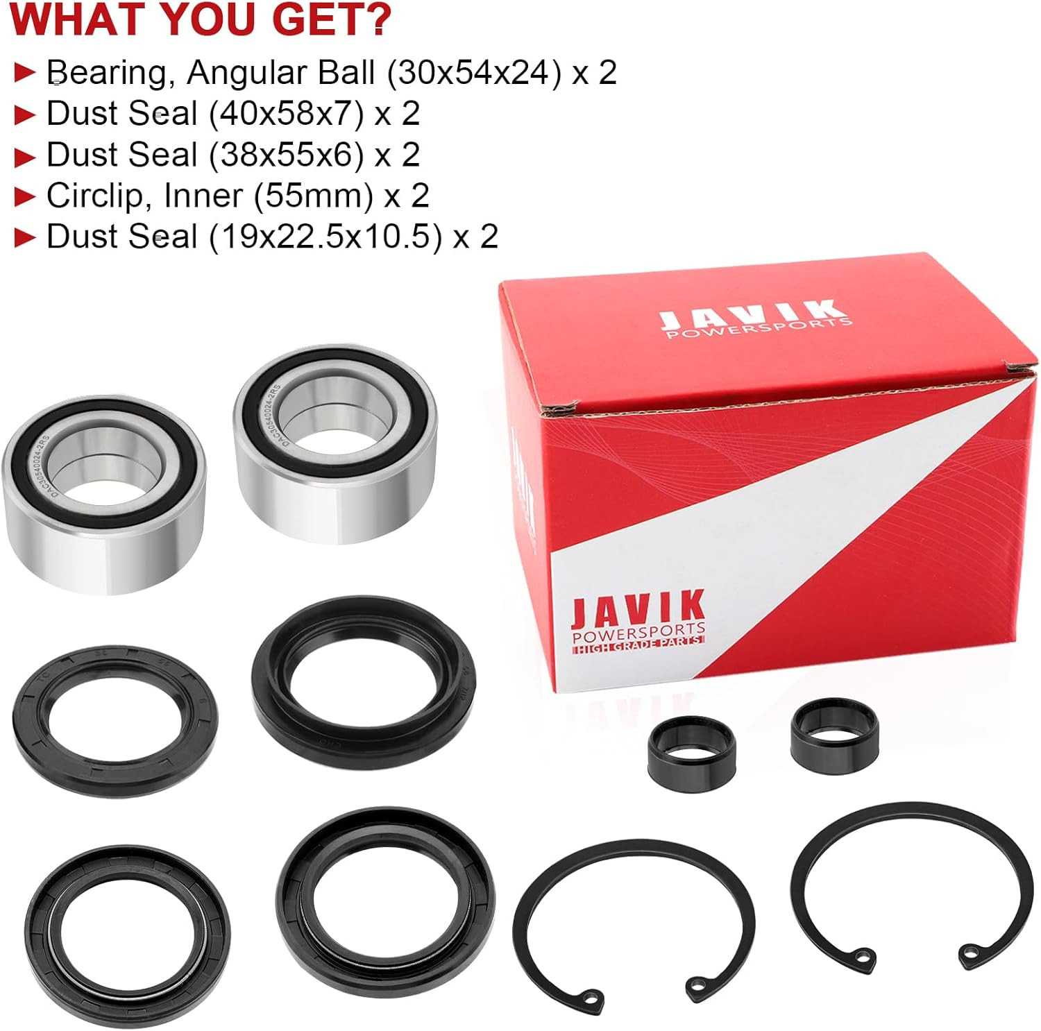 Wheel Bearings Seals Front for Honda Foreman 500 400 450 Rincon 650 680 Rubicon